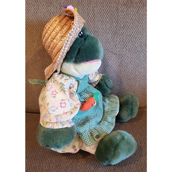 Walmart Easter Spring Summer Decor Frog Stuffed Animal Plush Toy - Picture 4 of 11